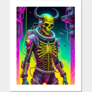 Skull Demon in Space Posters and Art